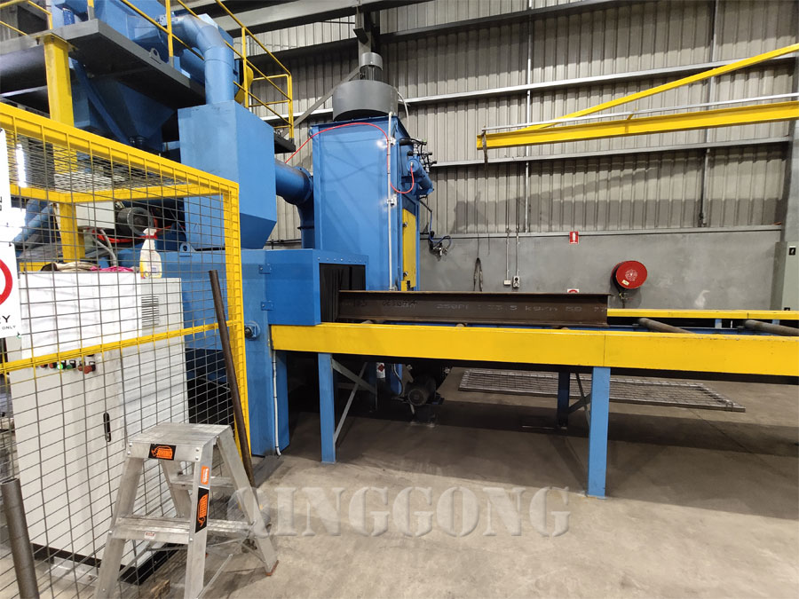 h beam machine for structural steelwork