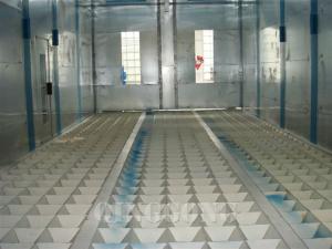 Air blasting cabinet