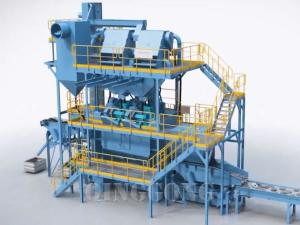 Continuous tumble shot blasting machines for sale