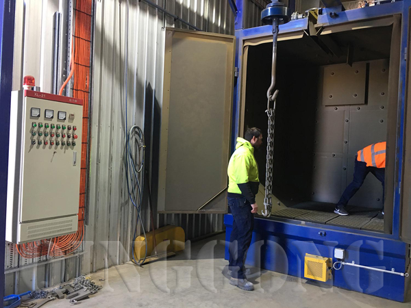 hanger type shot blasting machine in Australia 2