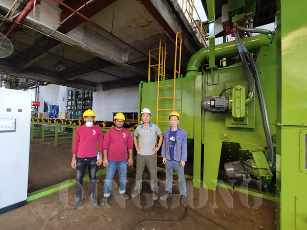 Roller Conveyor Shot Blasting Machine Installation in Singapore