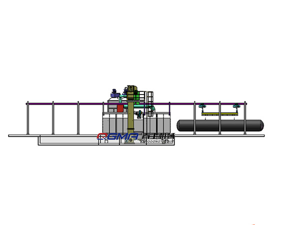 Tunnel Type Shot Blasting Machine to Blast Tank 1