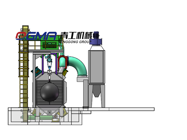 Tunnel Type Shot Blasting Machine to Blast Tank 2