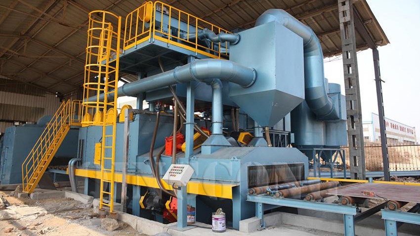 steel plate shot blasting machine 2