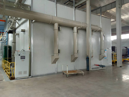 QGSR 1000 Sandblasting Room Installed in Russia by QINGGONG MACHINERY
