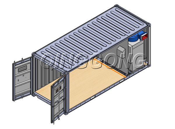 transportable container sandblasting room 3