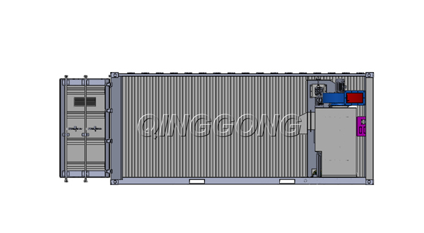 transportable container sandblasting room 1