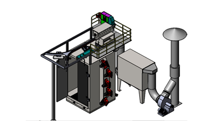 Hanger Shot Blasting Machine for All Kind Of Workpieces Blasting