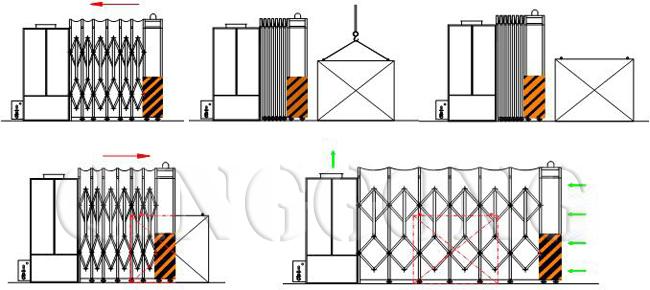 Retractable spray booth 3