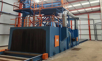 Roller Conveyor Shot Blasting Machine in Used in Agricultural Machinery Industry