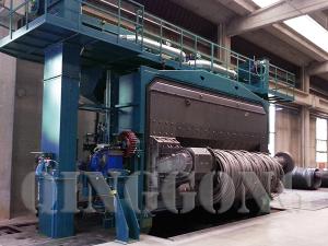 wire rod coil shot blasting machine 