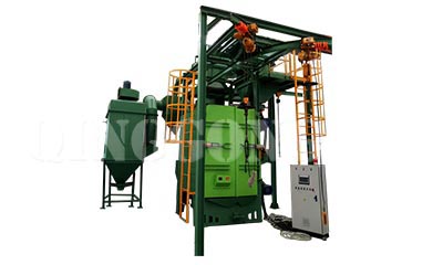 Fire Extinguisher Hanger Type Shot Blasting Machine