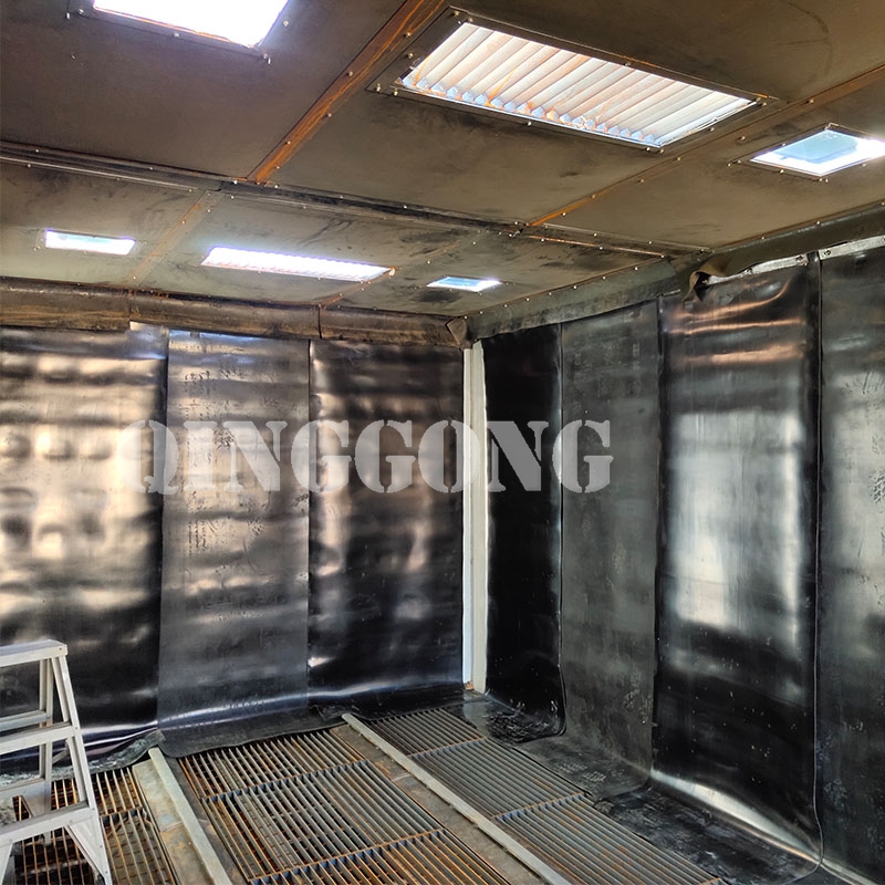 Interior Sandblasting Room for Peru Customer