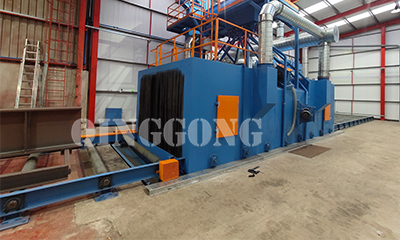 Application of Welding Bed Shot Blasting Machine