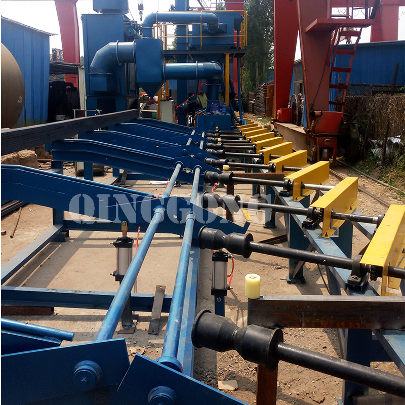 Steel bar shot blasting machine for Canada Customer 3 