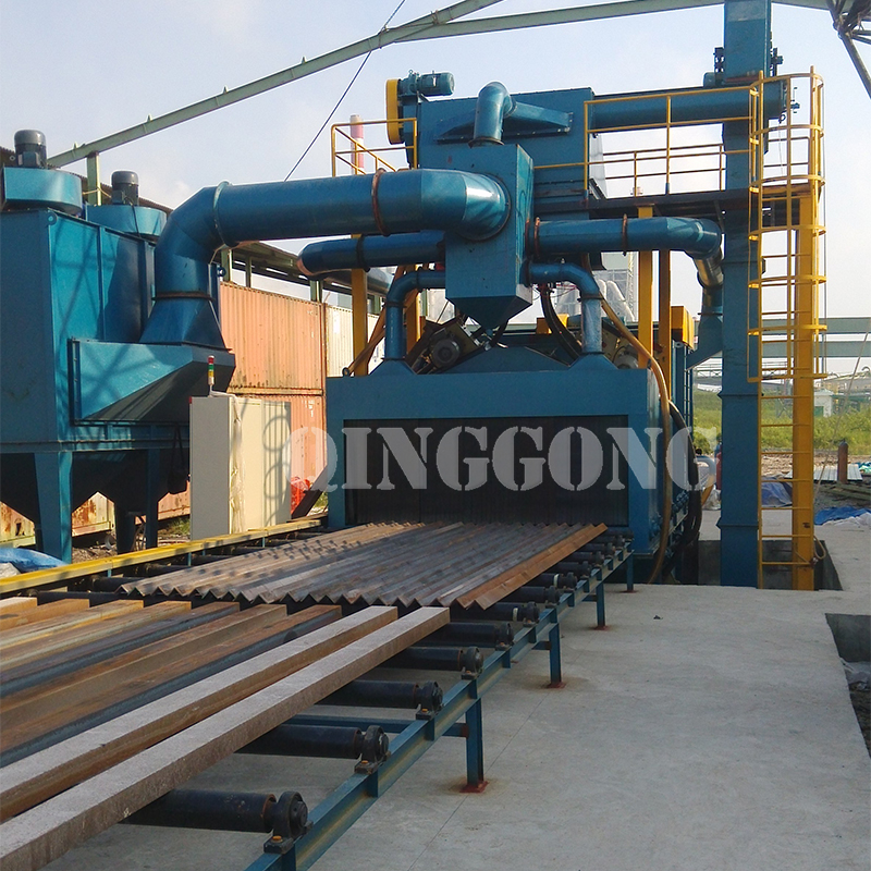 Steel channel shot blasting machine 1 