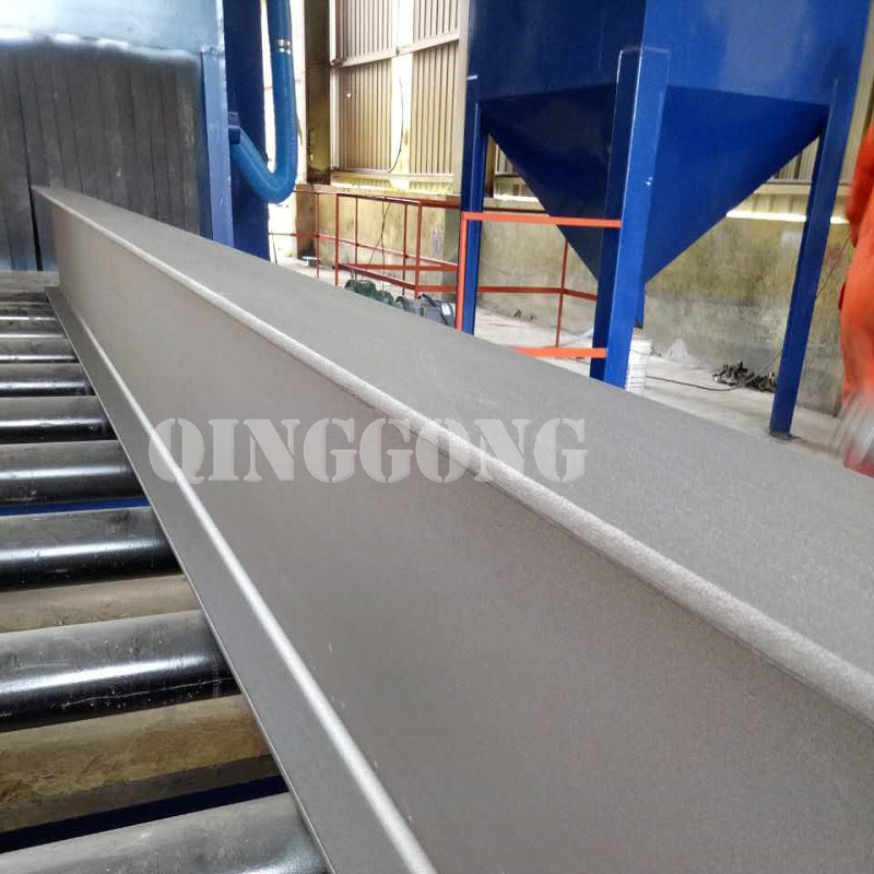 Steel beam roller conveyor shot blasting machine 3.jpg