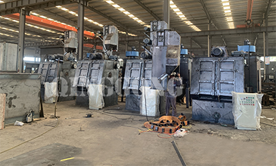 Five sets tumble belt shot blasting machine for Qatar customer