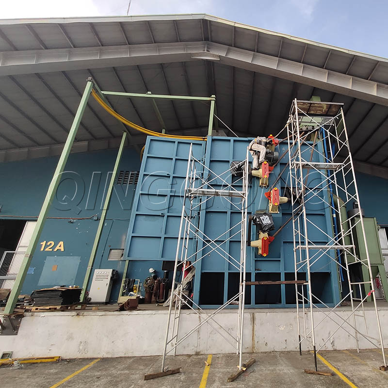 Installation steps of hanger type shot blasting machine 2.jpg