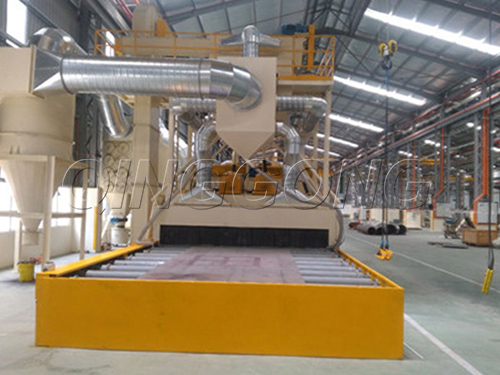Steel plate shot blasting machine introduction