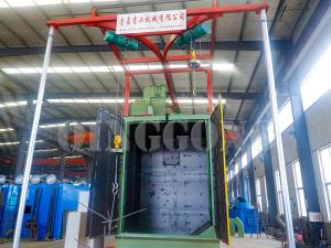 double hook shot blasting machine 1