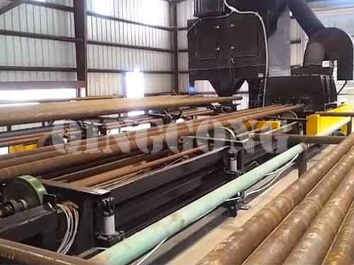 Steel pipe inner wall shot blasting machine brief introduction