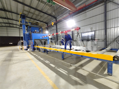 Application principle of steel plate shot blasting machine