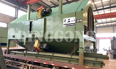 Roller conveyor shot blasting machine delivery site