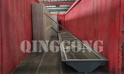 Sandblasting room shipped to Canada