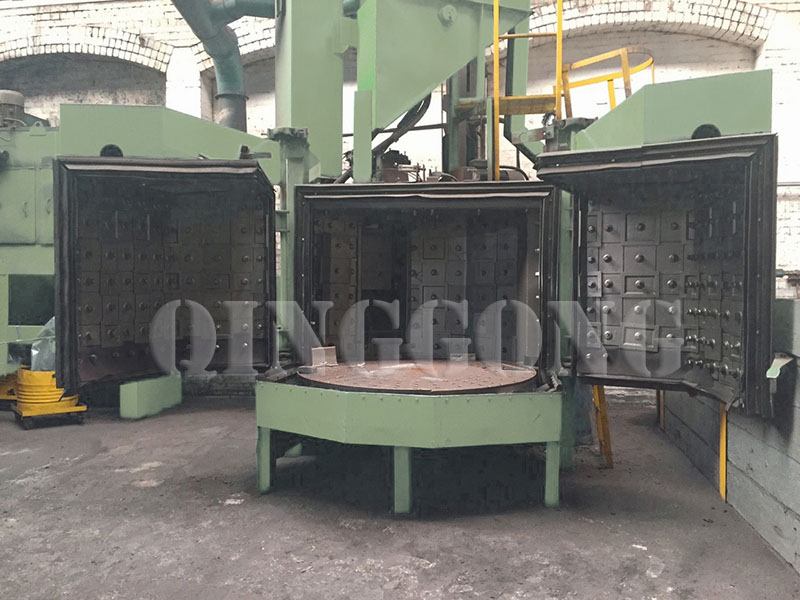 the housing of rotating table blasting machine