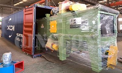Roller conveyor shot blasting machine shipped to Colombia