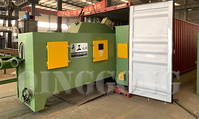 Gas cylinder shot blasting machine shipped to Ireland