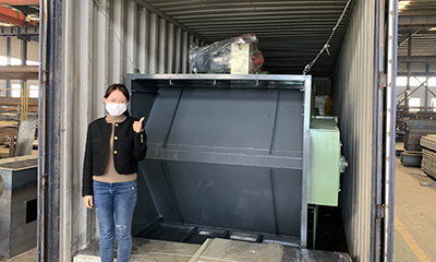 Hanger type and tumble belt shot blasting machine delivery to Australia