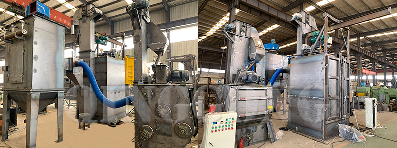 test pictures of shot blasting machine