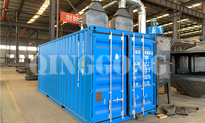 Container sand blasting room delivery to Australia