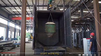 Single Hook Hanger Type Shot Blasting Machine Acceptance Video | 2 Tons Load Capacity | Blasting