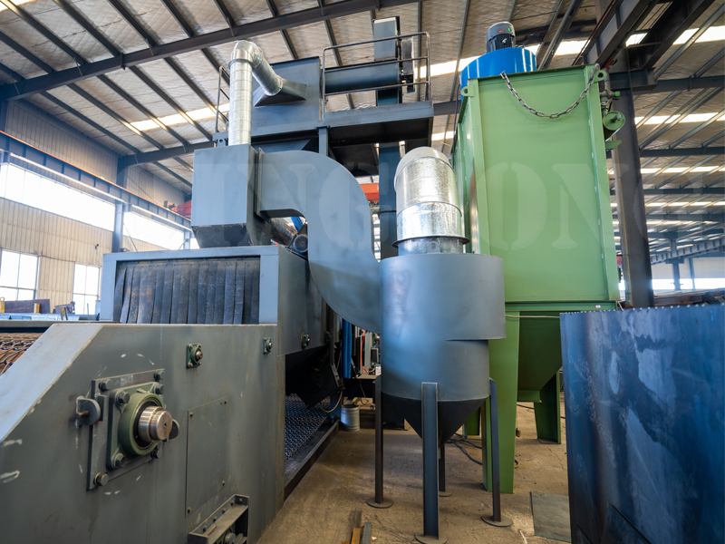 three level dust collector for shot blasting machine