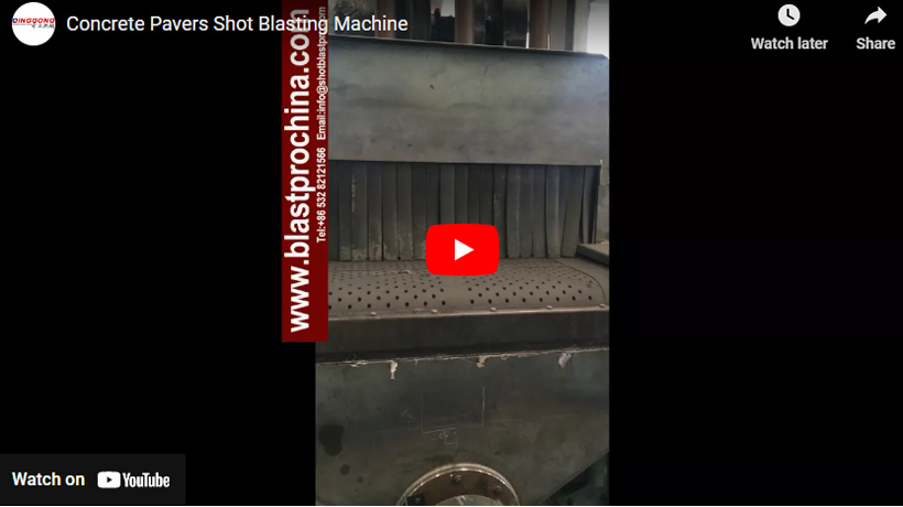 Concrete Pavers Shot Blasting Machine 0