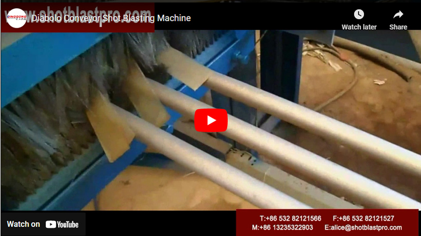 Diabolo Conveyor Shot Blasting Machine