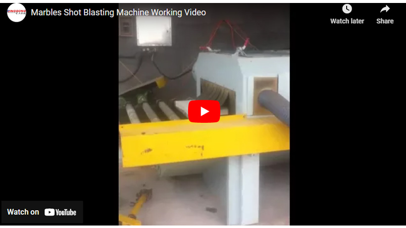 Marbles Shot Blasting Machine Working Video