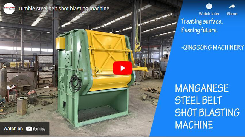 Tumble steel belt shot blasting machine