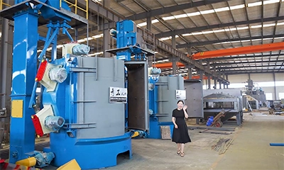 5 tons Loading Capacity Rotary table shot blasting machine