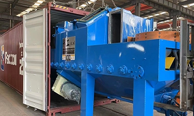 Roller shot blasting machine delivery site