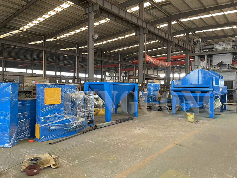 roller conveyor shot blasting machine 1