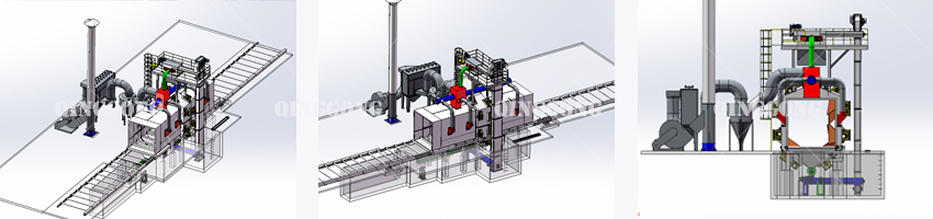 3D DRAWINGS OF THE SHOT BLASTING MACHINE 1