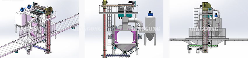 3D DRAWINGS OF THE SHOT BLASTING MACHINE 2