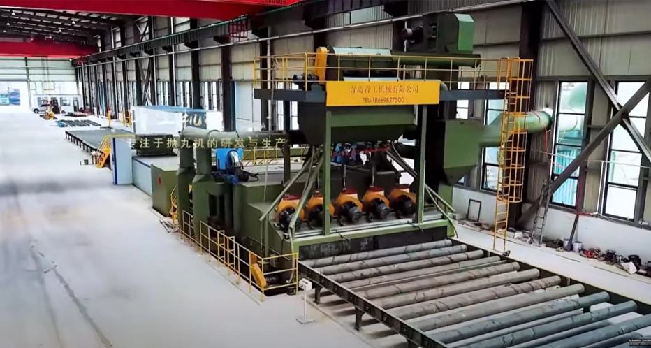 STEEL PLATE PRESERVATION LINE | STEEL PLATE SHOT BLASTING AND PAINTING LINE & BLAST AND PRIME