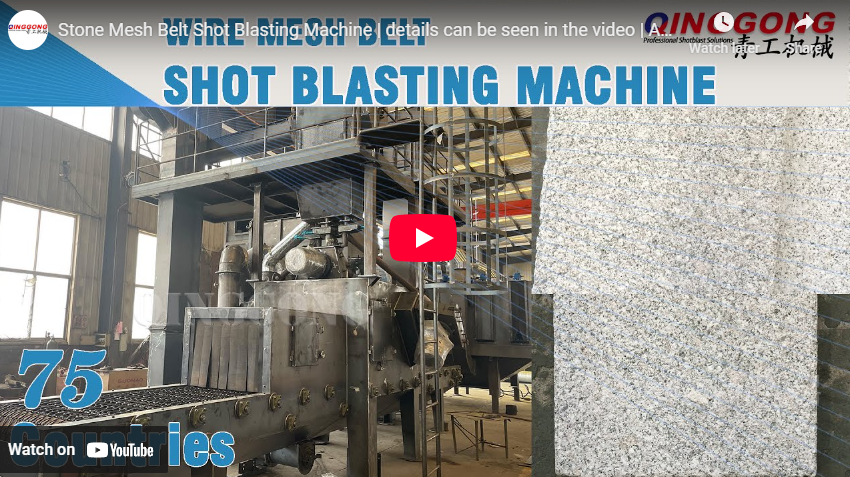 Stone Mesh Belt Shot Blasting Machine | details can be seen in the video | Assembly video