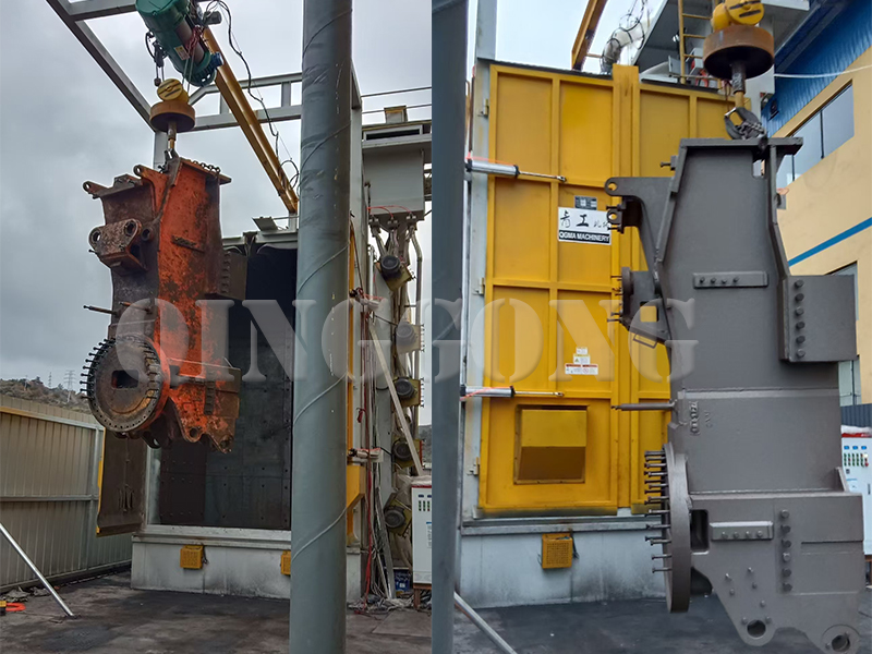 hanger type shot blasting machine hanger type shot blasting machine