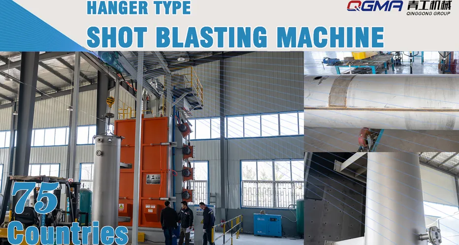 Hanger Hook Shot Blasting Machine to Blast Weldments | Wheel Blast Machine